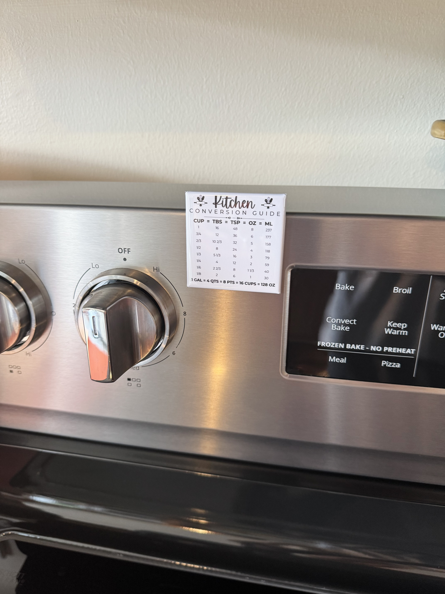 Kitchen Conversion Chart Magnet