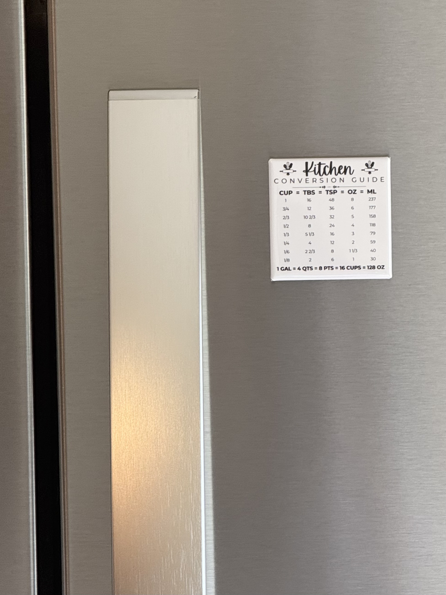 Kitchen Conversion Chart Magnet