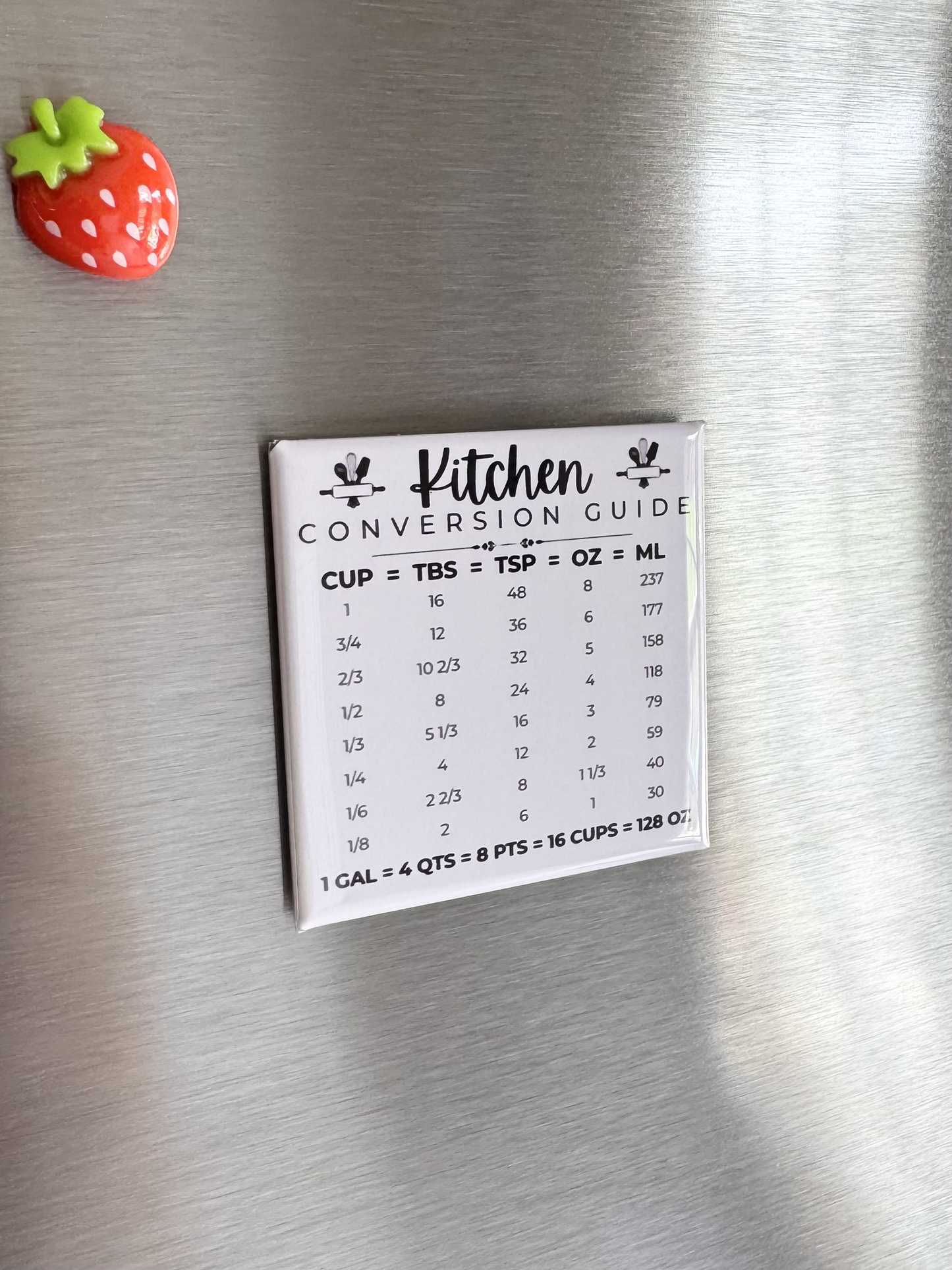 Kitchen Conversion Chart Magnet