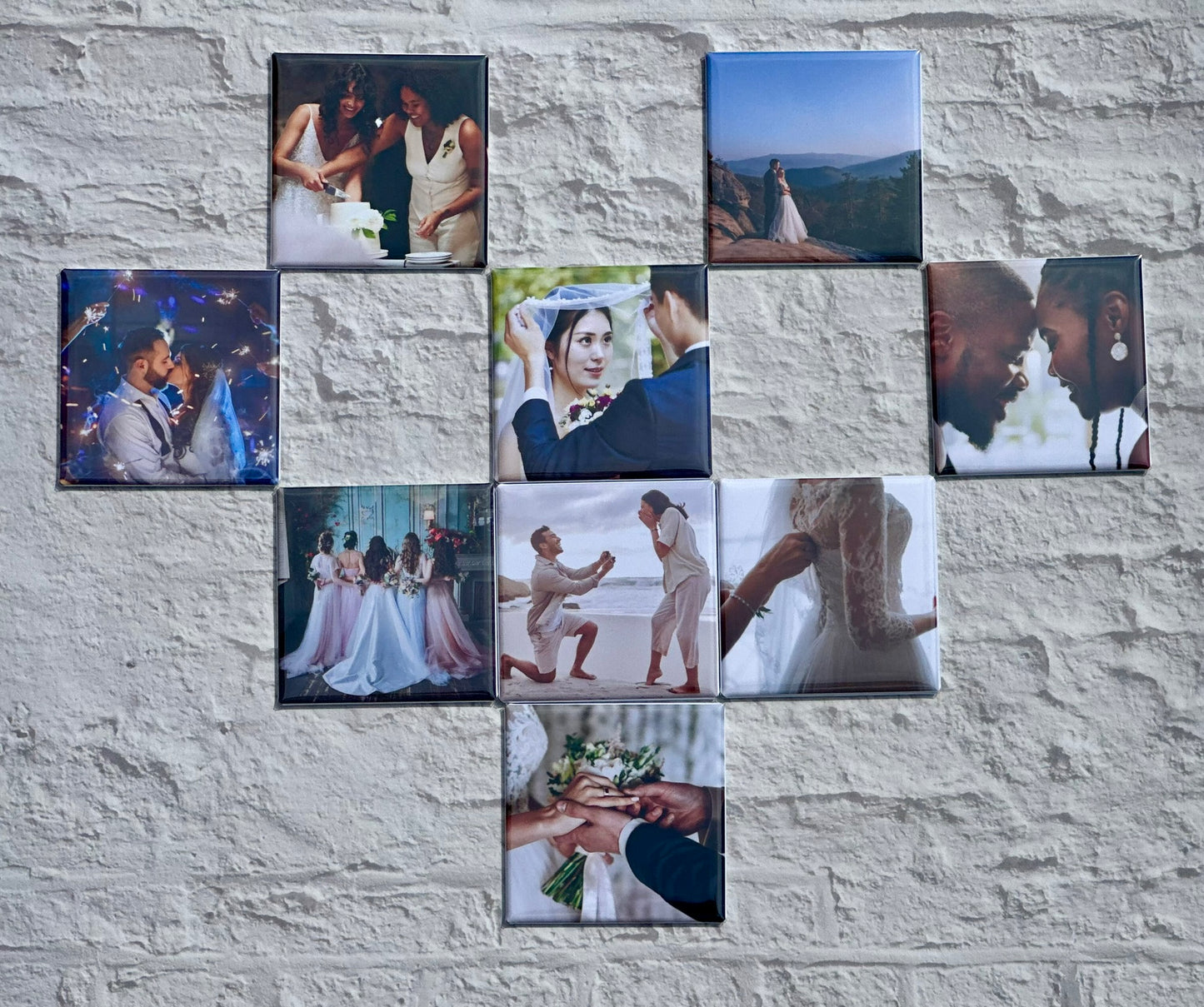 9 Personalized Wedding Photo Magnets