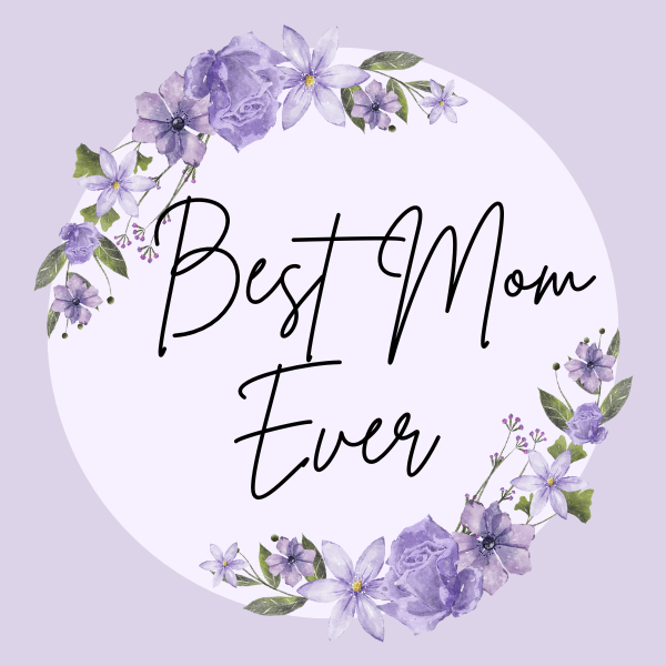 Best Mom Ever Magnet – Floral Design