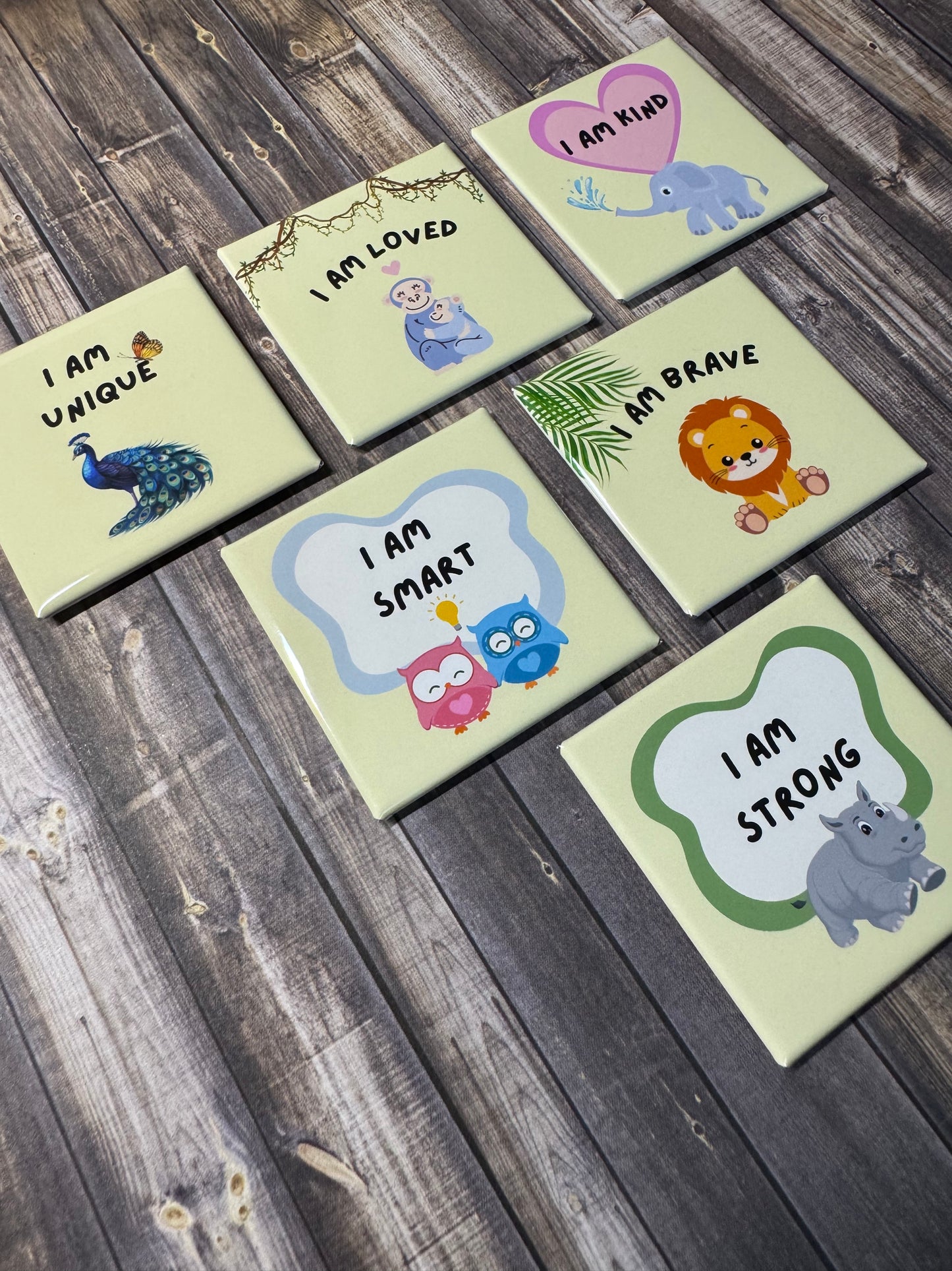 Positive Affirmation Magnet Set For Kids (Set of 6 Magnets)