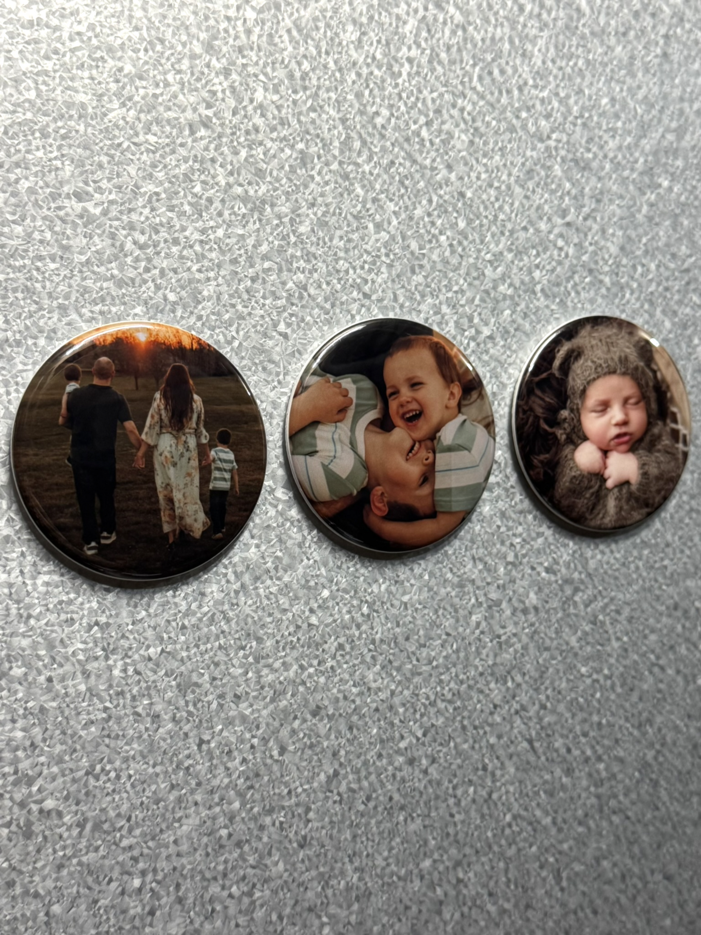 Custom Circle Photo Magnets