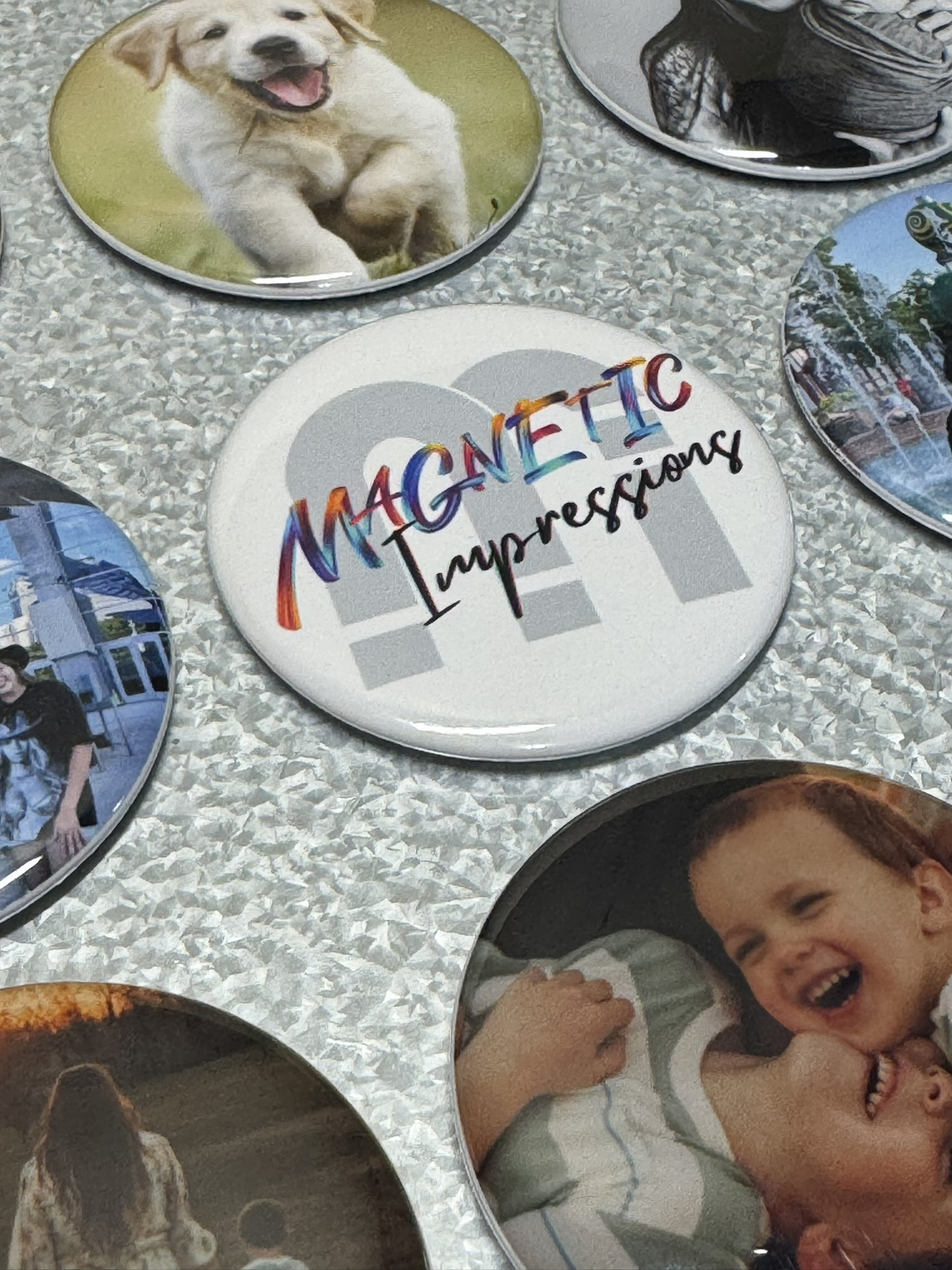 Custom Circle Photo Magnets