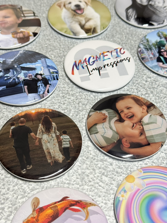 Custom Circle Photo Magnets